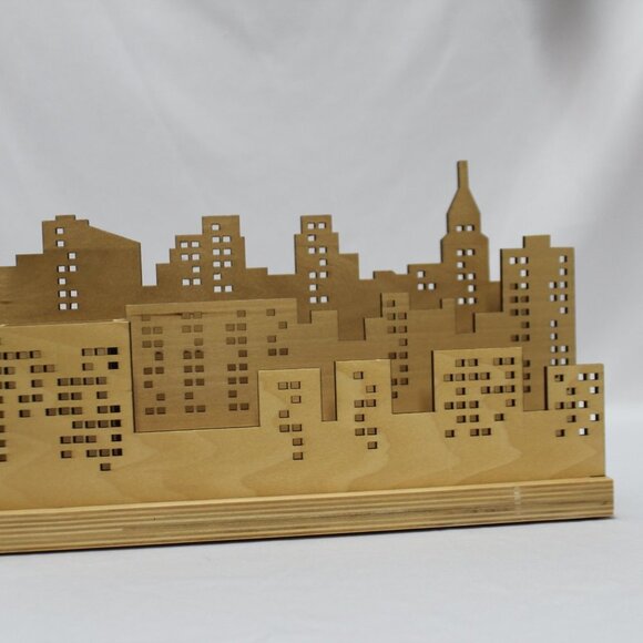 Laser Cut Skyline Desk Organizer - Picture 5 of 16